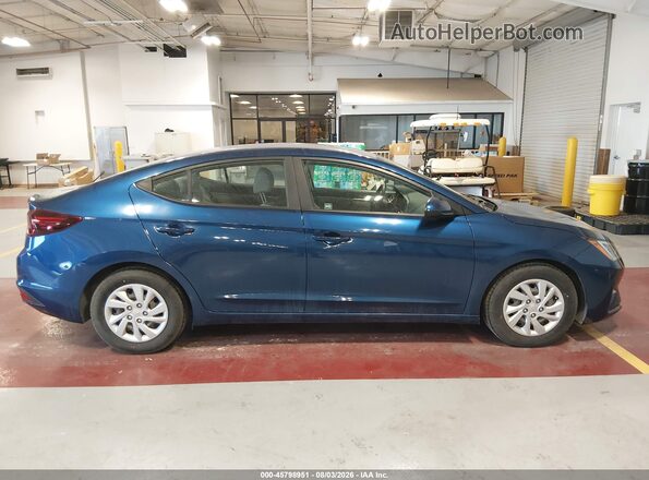 5NPD74LF5LH601318 2020 HYUNDAI ELANTRA Blue Սալոնի հետևի տեսք