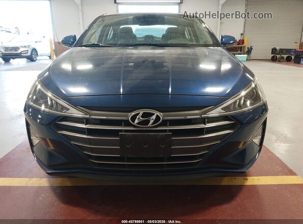 5NPD74LF5LH601318 2020 HYUNDAI ELANTRA Blue Սարքավորումների վահանակի տեսք