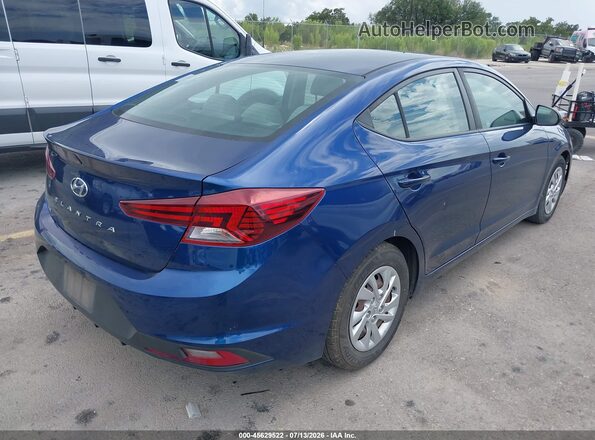 5NPD74LF5LH601691 2020 HYUNDAI ELANTRA Синий Задняя правая четверть