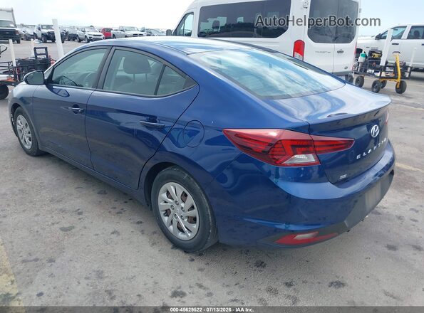 5NPD74LF5LH601691 2020 HYUNDAI ELANTRA Синий Задняя левая четверть