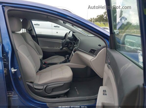 5NPD74LF5LH601691 2020 HYUNDAI ELANTRA Синий Вид салона спереди