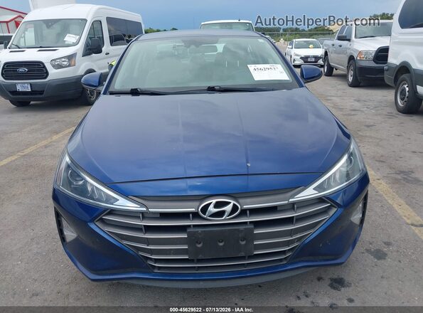 5NPD74LF5LH601691 2020 HYUNDAI ELANTRA Синий Вид задней части салона