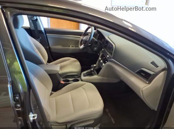 5NPD74LF5LH602193 2020 HYUNDAI ELANTRA Gray Front interior view