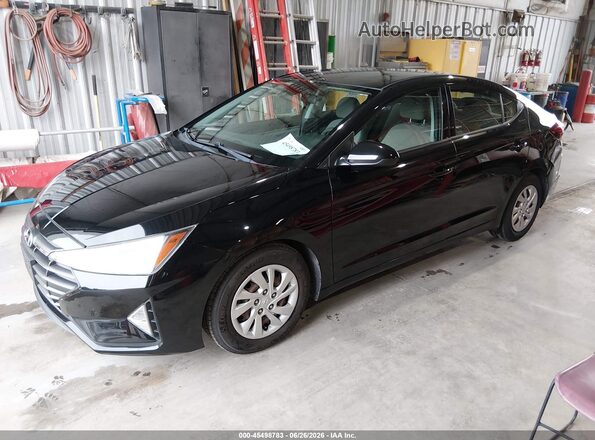 5NPD74LF5LH602422 2020 HYUNDAI ELANTRA Black Առջևի ձախ երեք քառորդ տեսարան