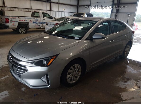 5NPD74LF5LH608883 2020 HYUNDAI ELANTRA Silver წინა მარცხენა ხედი სამი მეოთხედიდან