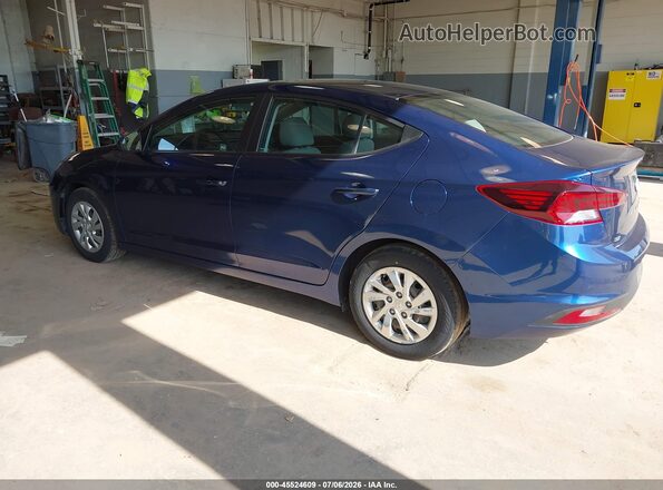 5NPD74LF5LH609788 2020 HYUNDAI ELANTRA Синий Задняя левая четверть