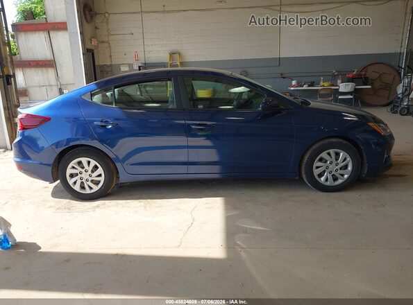 5NPD74LF5LH609788 2020 HYUNDAI ELANTRA Синий Вид задней части салона
