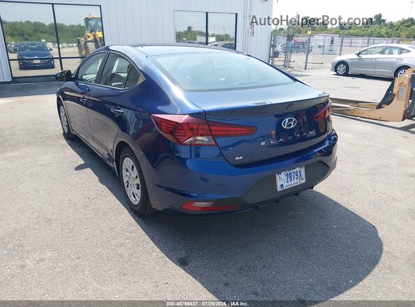 5NPD74LF5LH610925 2020 HYUNDAI ELANTRA Blue Rear left