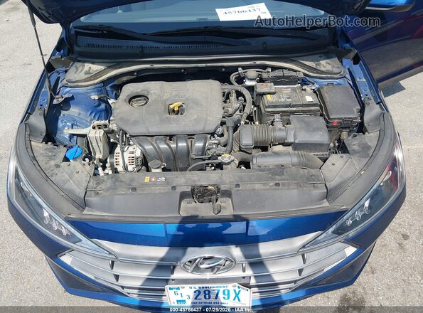 5NPD74LF5LH610925 2020 HYUNDAI ELANTRA Blue Rear view