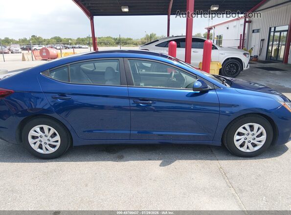 5NPD74LF5LH610925 2020 HYUNDAI ELANTRA Blue Rear interior view