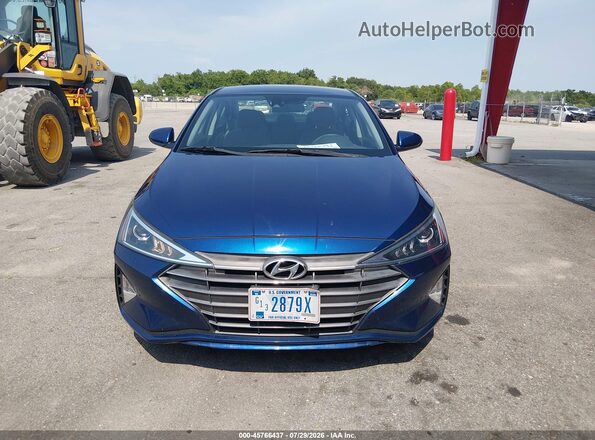 5NPD74LF5LH610925 2020 HYUNDAI ELANTRA Blue Front view