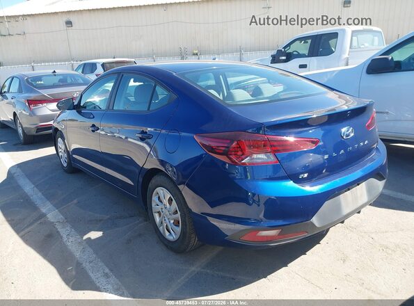 5NPD74LF5LH612674 2020 HYUNDAI ELANTRA Blue Rear left