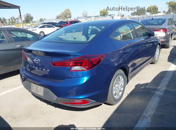 5NPD74LF5LH612674 2020 HYUNDAI ELANTRA Blue Rear right
