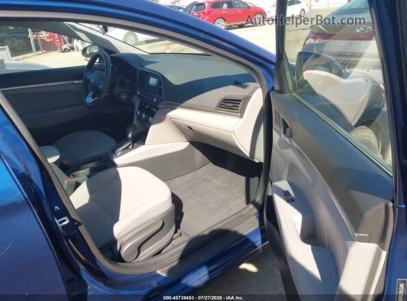 5NPD74LF5LH612674 2020 HYUNDAI ELANTRA Blue Front interior view