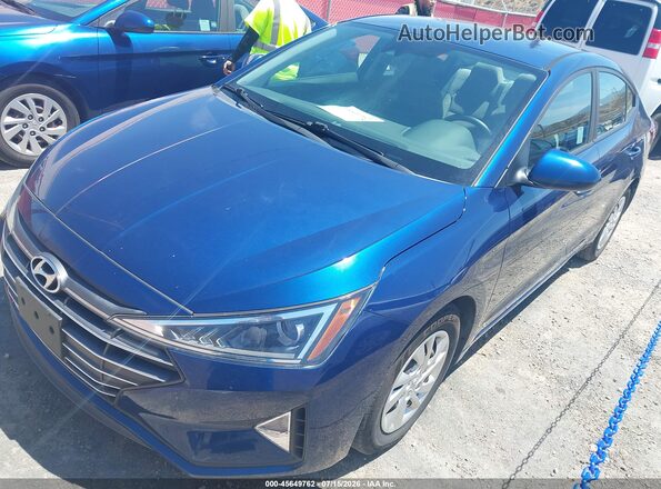 5NPD74LF5LH612979 2020 HYUNDAI ELANTRA Blue წინა მარცხენა ხედი სამი მეოთხედიდან