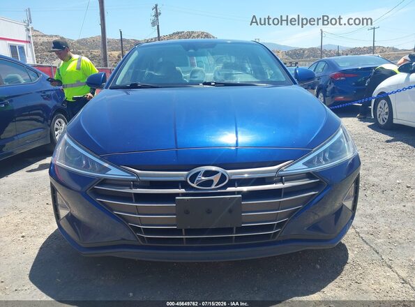 5NPD74LF5LH612979 2020 HYUNDAI ELANTRA Blue ხელსაწყოთა პანელის ხედი