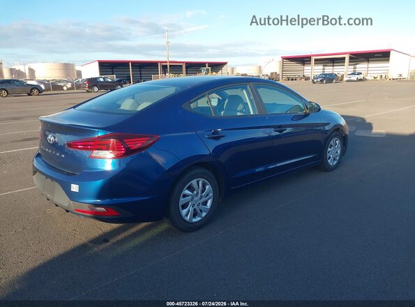 5NPD74LF5LH613663 2020 HYUNDAI ELANTRA Blue Задня права чверть