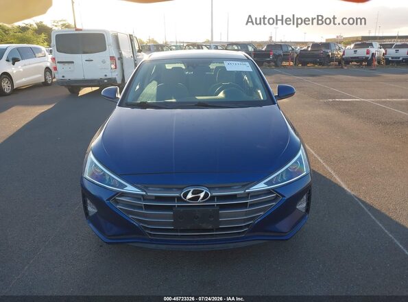 5NPD74LF5LH613663 2020 HYUNDAI ELANTRA Blue Вид панелі приладів