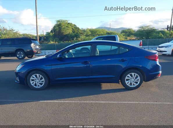 5NPD74LF5LH613663 2020 HYUNDAI ELANTRA Blue Вид задньої частини салону