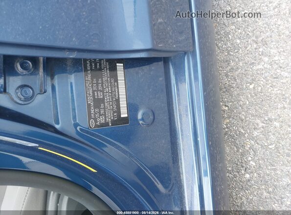 5NPD74LF5LH613680 2020 HYUNDAI ELANTRA Blue Widok komory silnika