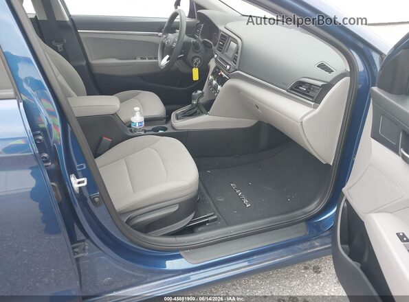 5NPD74LF5LH613680 2020 HYUNDAI ELANTRA Blue Widok wnętrza z przodu