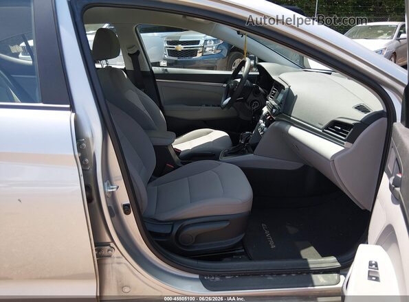 5NPD74LF5LH614585 2020 HYUNDAI ELANTRA Silver Widok wnętrza z przodu