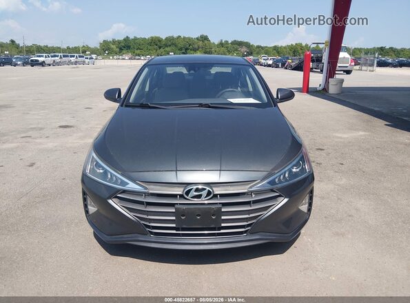 5NPD74LF5LH614893 2020 HYUNDAI ELANTRA Gray Widok zestawu wskaźników