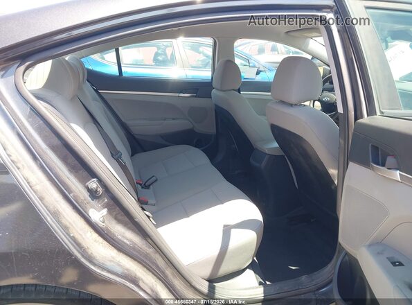 5NPD74LF5LH615963 2020 HYUNDAI ELANTRA Gray Vista de la etiqueta del VIN