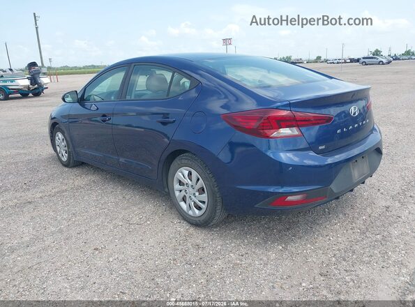 5NPD74LF5LH616305 2020 HYUNDAI ELANTRA Blue Rear left