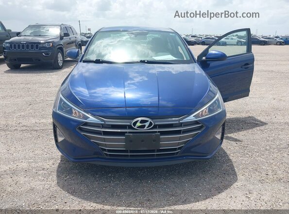 5NPD74LF5LH616305 2020 HYUNDAI ELANTRA Blue Front view