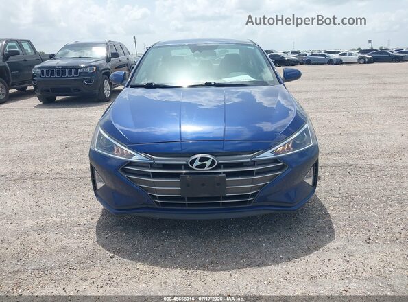5NPD74LF5LH616305 2020 HYUNDAI ELANTRA Blue Instrument cluster view