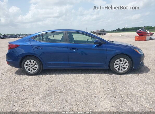 5NPD74LF5LH616305 2020 HYUNDAI ELANTRA Blue Rear interior view