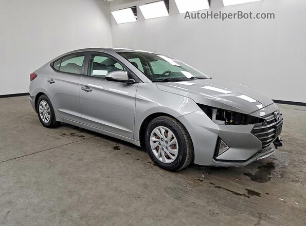 5NPD74LF5LH617924 2020 HYUNDAI ELANTRA Серебряный Передняя правая четверть