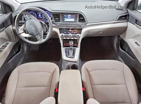 5NPD74LF5LH617924 2020 HYUNDAI ELANTRA Серебряный Вид панели приборов