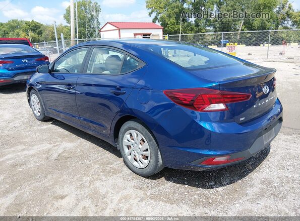 5NPD74LF5LH618202 2020 HYUNDAI ELANTRA Blue Rear left