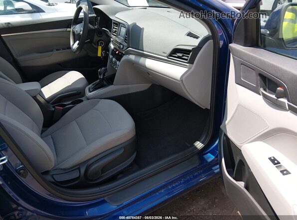 5NPD74LF5LH618202 2020 HYUNDAI ELANTRA Blue Front interior view