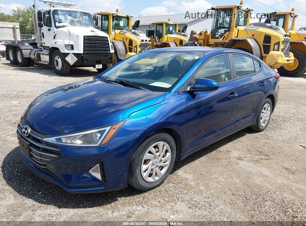 5NPD74LF5LH618202 2020 HYUNDAI ELANTRA Blue Front view