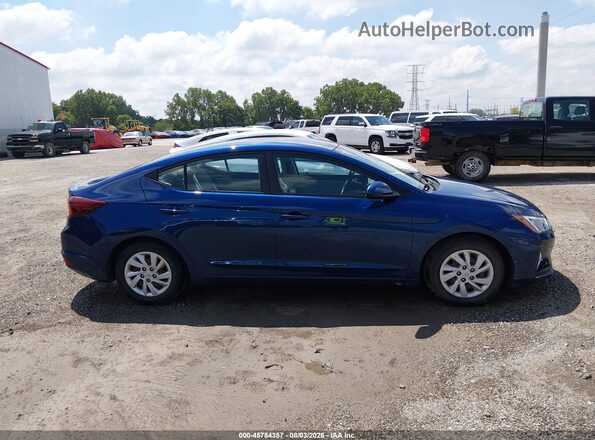 5NPD74LF5LH618202 2020 HYUNDAI ELANTRA Blue Rear interior view