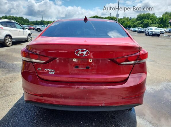 5NPD74LF6HH070847 2017 HYUNDAI ELANTRA Red Widok z tyłu
