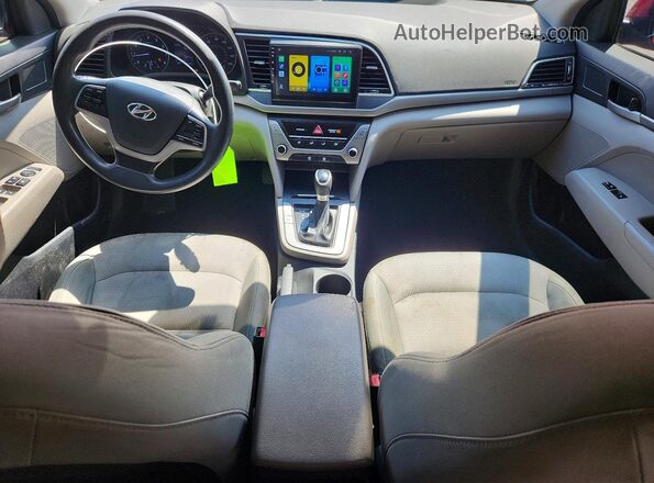 5NPD74LF6HH070847 2017 HYUNDAI ELANTRA Red Widok deski rozdzielczej