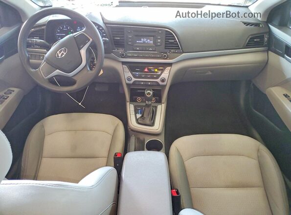 5NPD74LF6HH073554 2017 HYUNDAI ELANTRA Blue Вид панелі приладів
