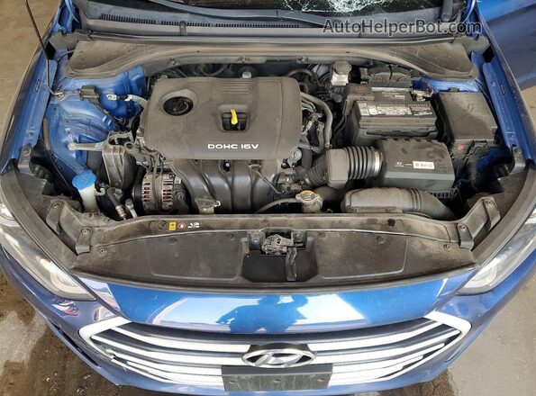 5NPD74LF6HH073554 2017 HYUNDAI ELANTRA Blue Вид задньої частини салону