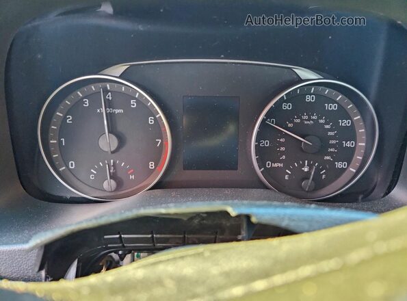 5NPD74LF6HH078334 2017 HYUNDAI ELANTRA Silver ხელსაწყოთა პანელის ხედი