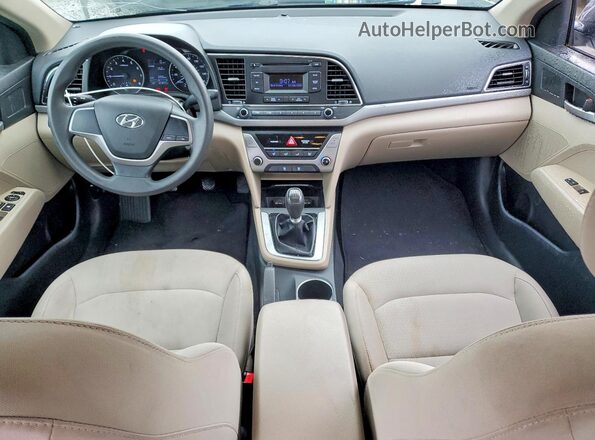 5NPD74LF6HH087860 2017 HYUNDAI ELANTRA White Вид панелі приладів