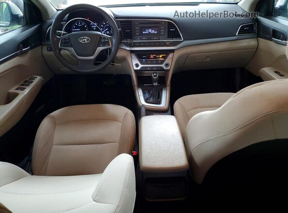 5NPD74LF6HH117200 2017 HYUNDAI ELANTRA Beige Dashboard view