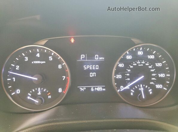 5NPD74LF6HH117200 2017 HYUNDAI ELANTRA Beige Instrument cluster view