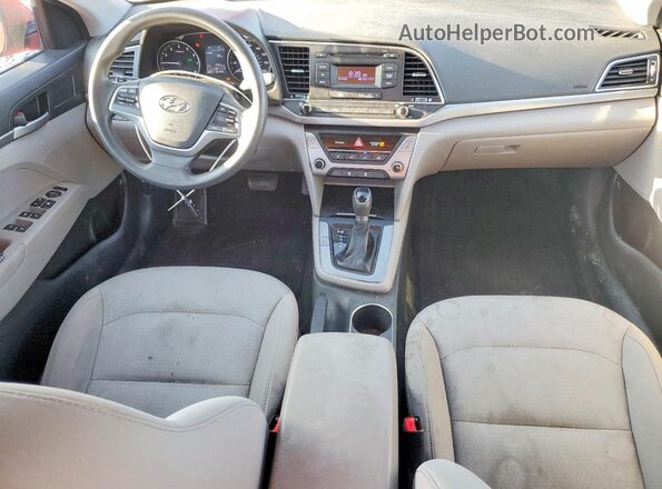 5NPD74LF6HH132862 2017 HYUNDAI ELANTRA Burgundy 