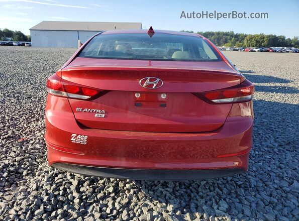 5NPD74LF6HH132862 2017 HYUNDAI ELANTRA Burgundy Սալոնի հետևի տեսք
