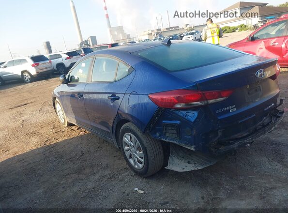 5NPD74LF6HH148009 2017 HYUNDAI ELANTRA Blue Հետևի ձախ