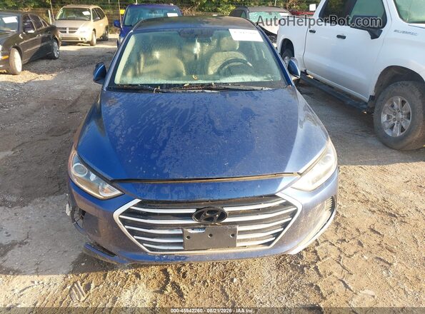 5NPD74LF6HH148009 2017 HYUNDAI ELANTRA Blue Սարքավորումների վահանակի տեսք